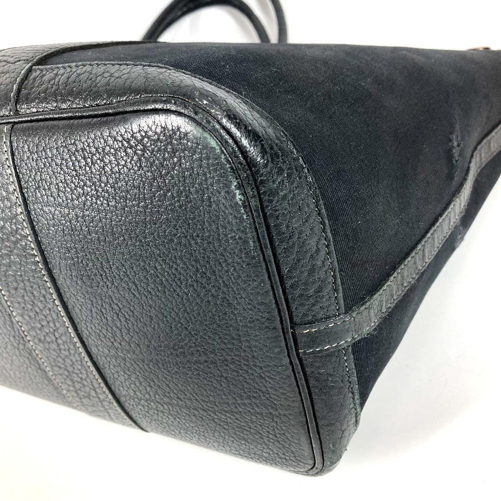HERMES ガーデンパーティPM ガーデン パーティ PM カバン バッグ ハンドバッグ トートバッグ キャンバス/レザー ユニセックス ブラック