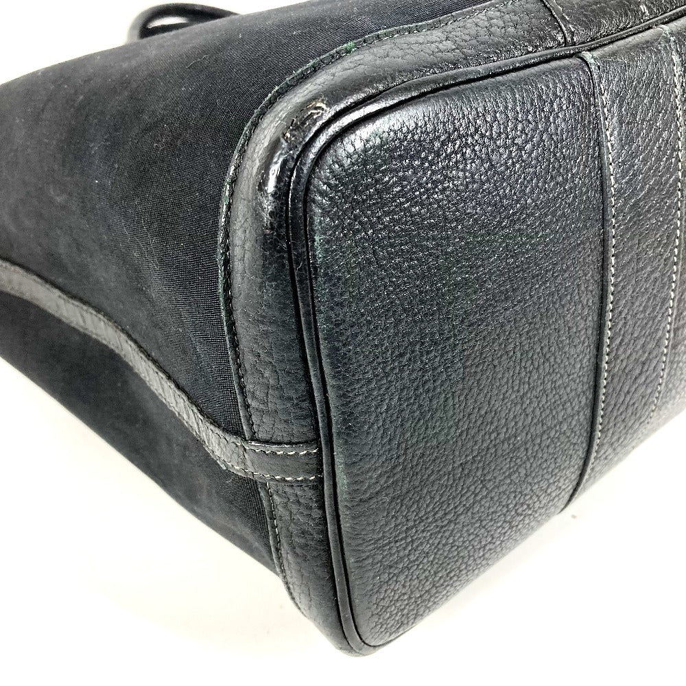 HERMES ガーデンパーティPM ガーデン パーティ PM カバン バッグ ハンドバッグ トートバッグ キャンバス/レザー ユニセックス ブラック