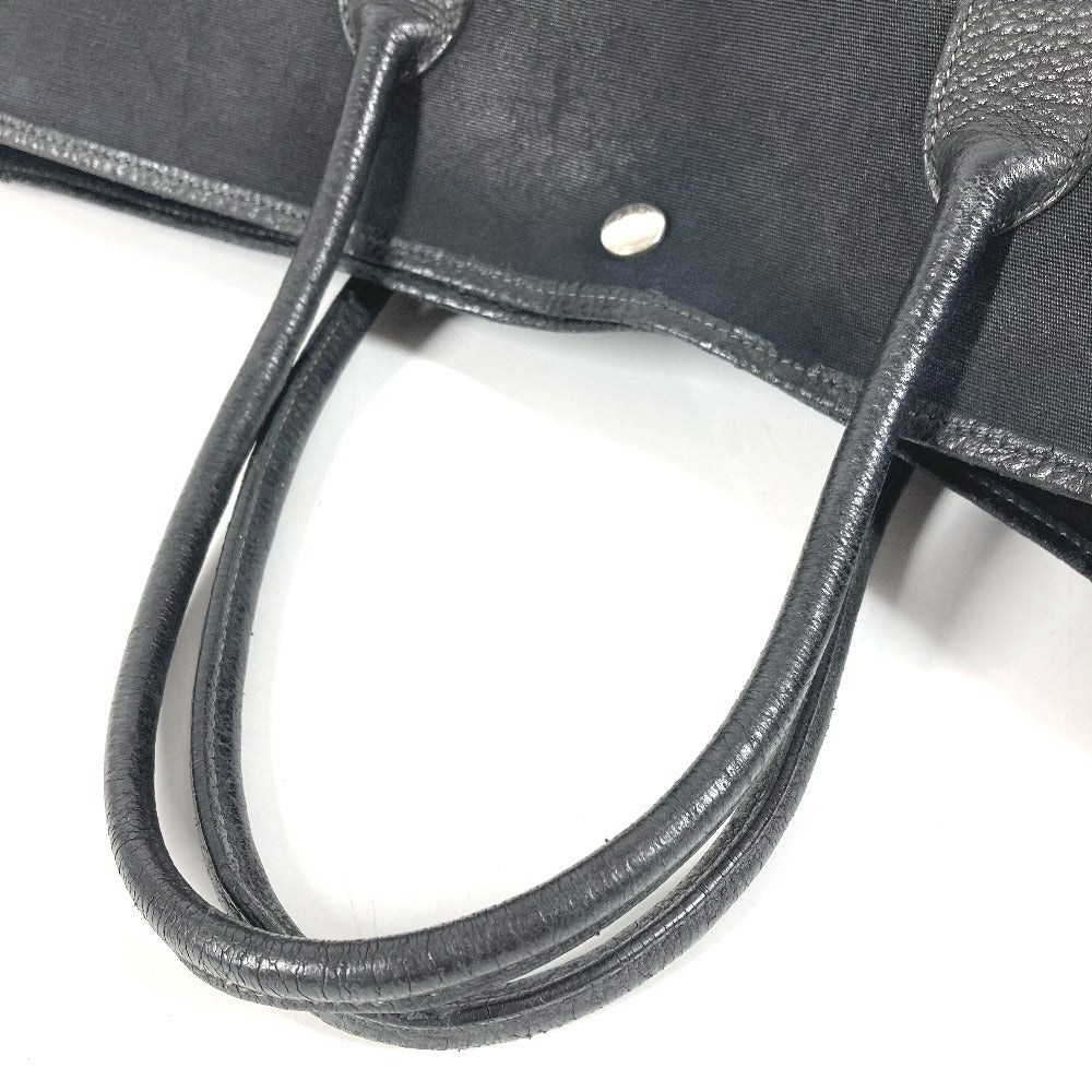 HERMES ガーデンパーティPM ガーデン パーティ PM カバン バッグ ハンドバッグ トートバッグ キャンバス/レザー ユニセックス ブラック