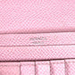 HERMES バイカラー ベアンコンパクトヴェルソ ベアン コンパクト ヴェルソ Hロゴ コンパクトウォレット 2つ折り財布 エプソン ユニセックス イエロー×ピンク
