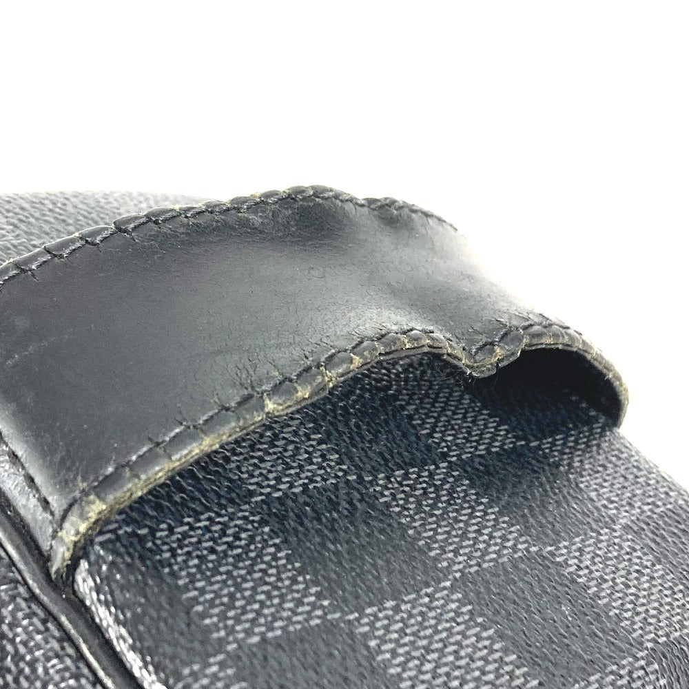 LOUIS VUITTON N47625 Damier Graphite Toiletry Pouch Makeup Pouch Cosmetic Pouch Clutch Bag Pouch Damier Graphite Canvas Unisex Black