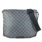 LOUIS VUITTON N58029 Damier Graphite Daniel MM Daniel MM Bag Messenger Bag Flap Shoulder Bag Damier Graphite Canvas Unisex Black