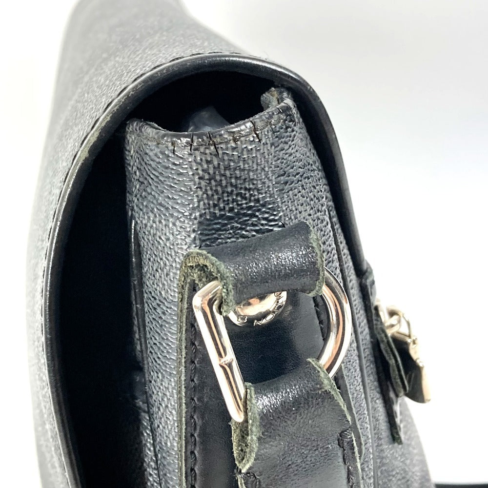 LOUIS VUITTON N58029 Damier Graphite Daniel MM Daniel MM Bag Messenger Bag Flap Shoulder Bag Damier Graphite Canvas Unisex Black