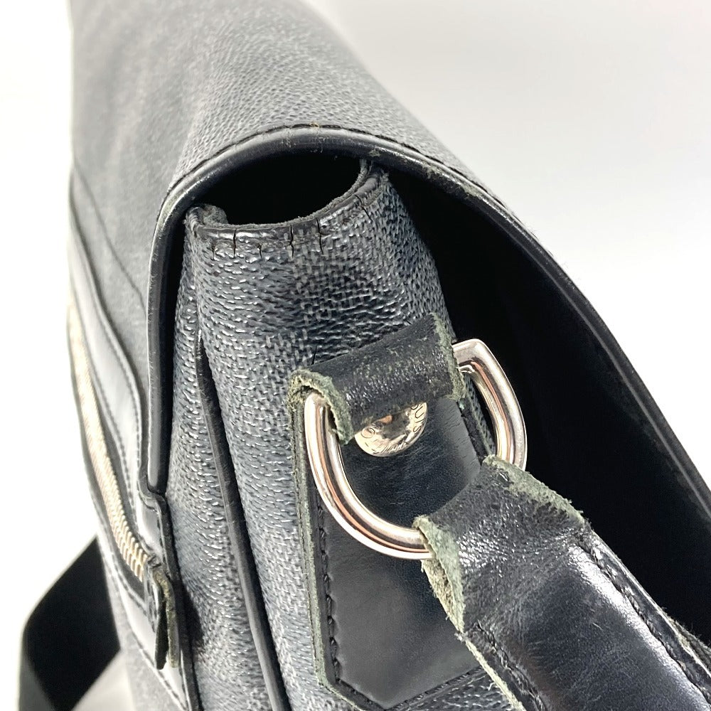 LOUIS VUITTON N58029 Damier Graphite Daniel MM Daniel MM Bag Messenger Bag Flap Shoulder Bag Damier Graphite Canvas Unisex Black