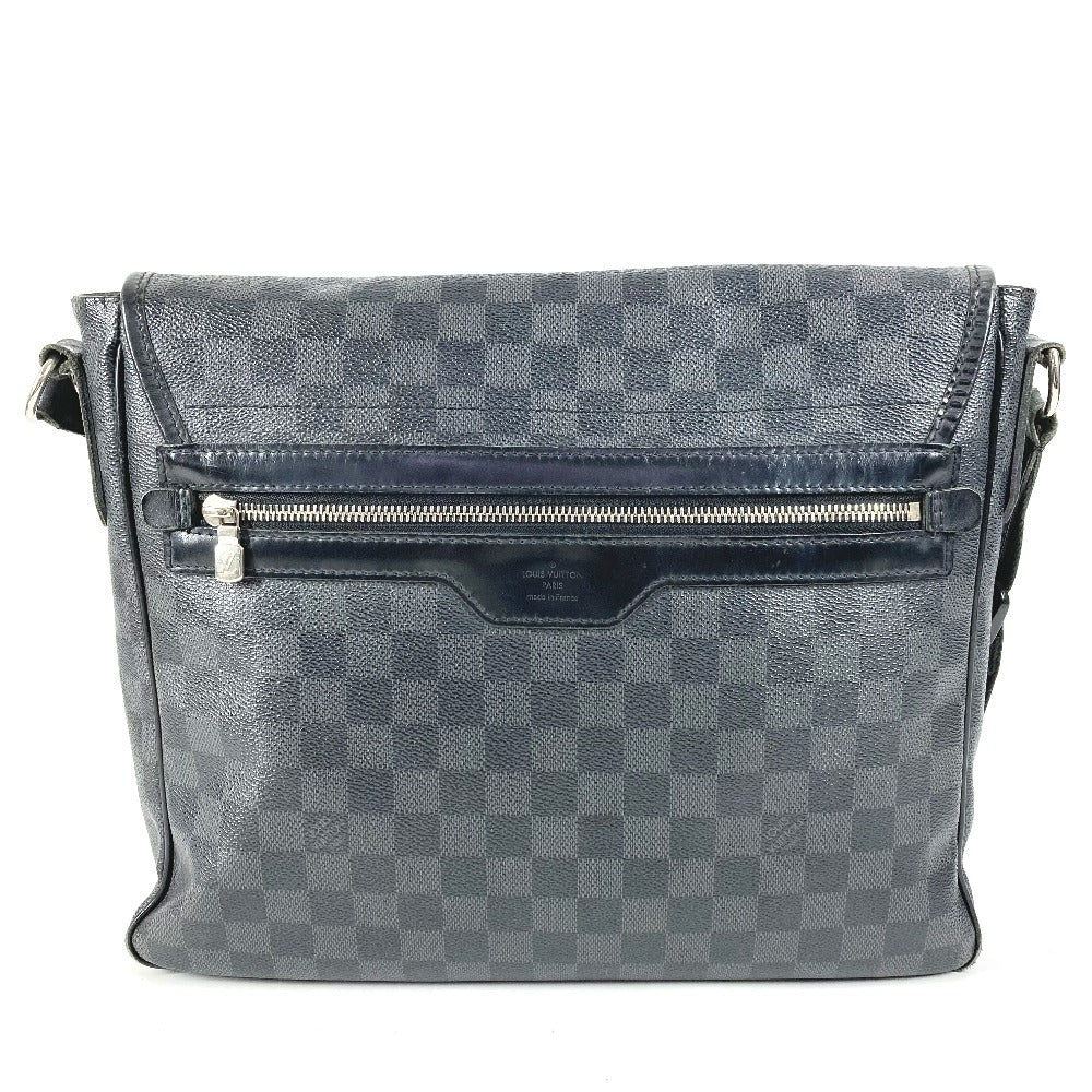 LOUIS VUITTON N58029 Damier Graphite Daniel MM Daniel MM Bag Messenger Bag Flap Shoulder Bag Damier Graphite Canvas Unisex Black