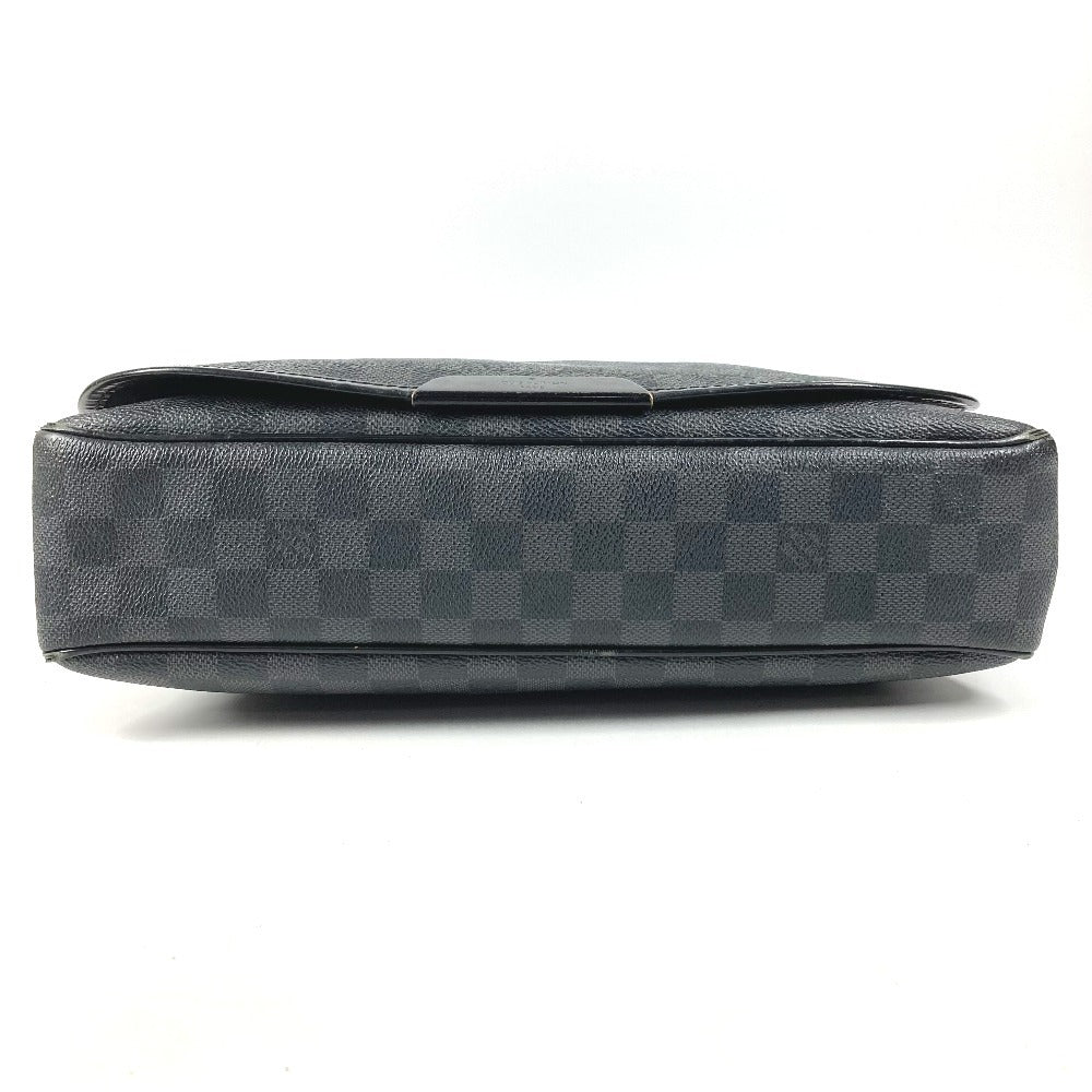 LOUIS VUITTON N58029 Damier Graphite Daniel MM Daniel MM Bag Messenger Bag Flap Shoulder Bag Damier Graphite Canvas Unisex Black