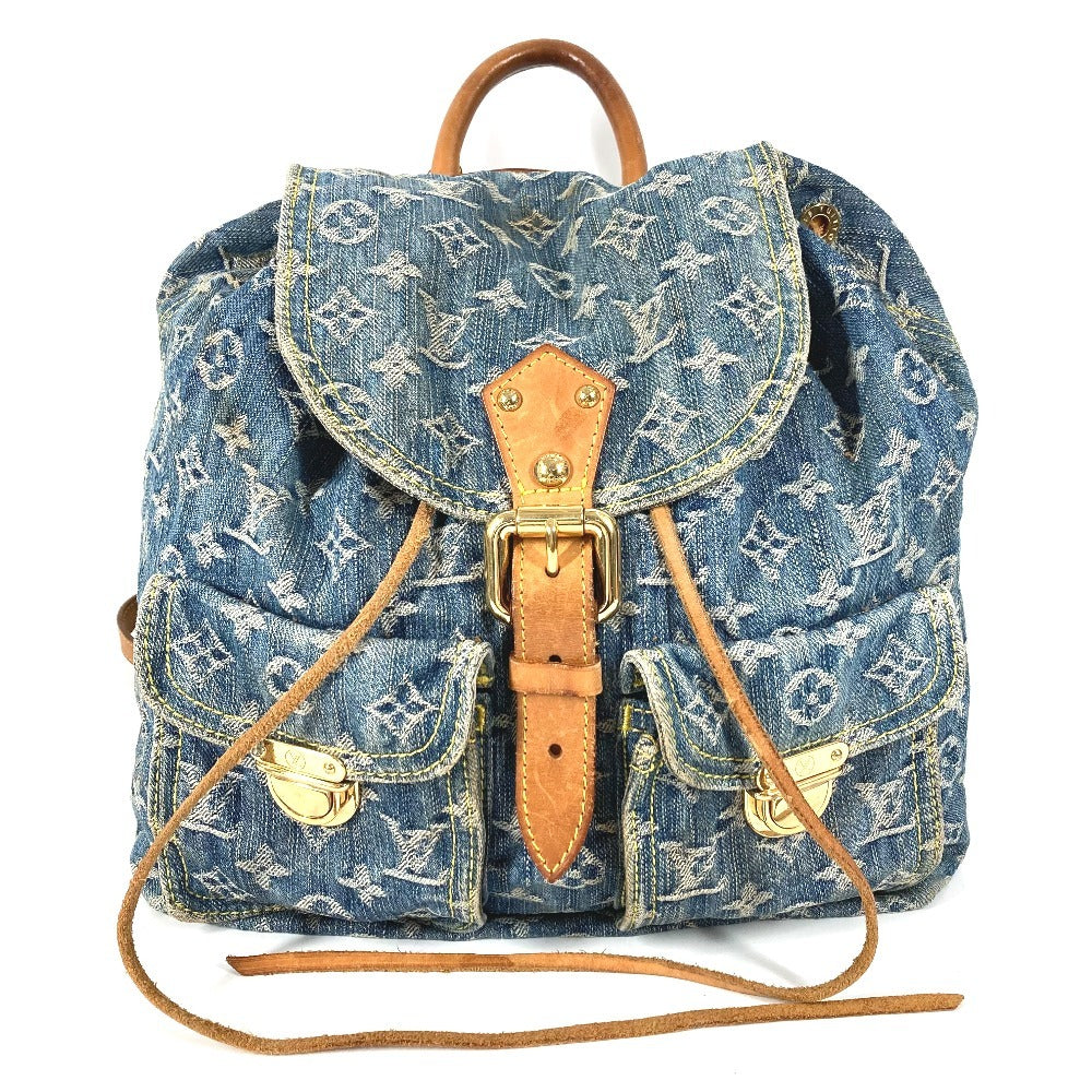 LOUIS VUITTON M95056 Monogram Denim Sac à Dos GM Sac à Dos GM Backpack Bag Rucksack Monogram Denim Canvas Unisex Blue