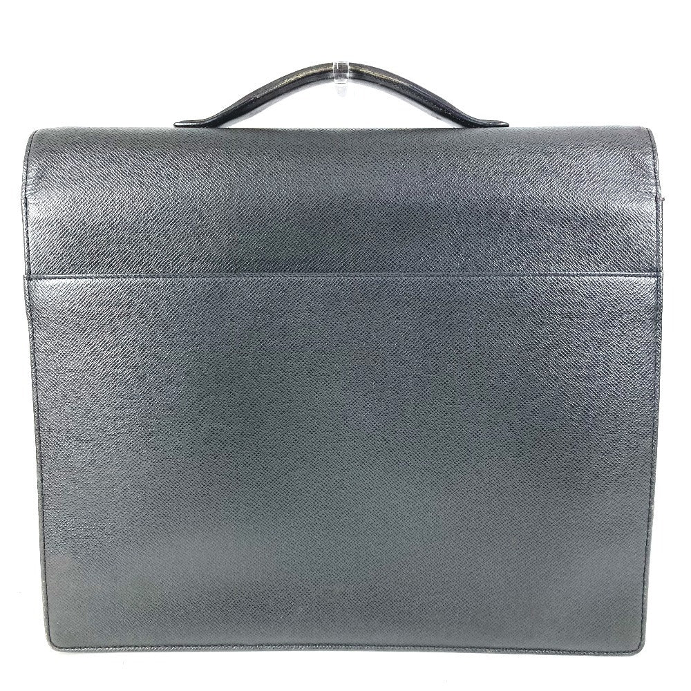 LOUIS VUITTON M30802 Taiga Serviete Kazan Serviete Kazan Handbag Bag Document Bag Briefcase Business Bag Taiga Leather Unisex Ardoise Black