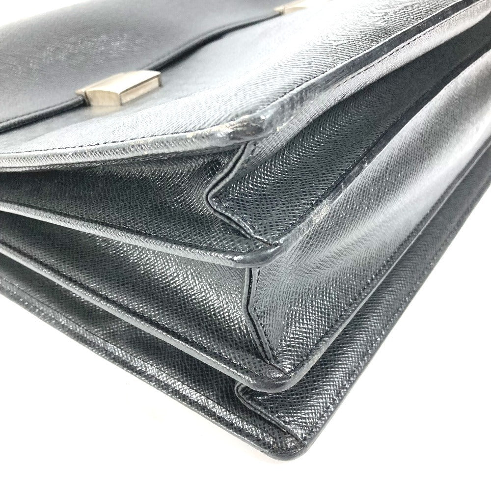 LOUIS VUITTON M30802 Taiga Serviete Kazan Serviete Kazan Handbag Bag Document Bag Briefcase Business Bag Taiga Leather Unisex Ardoise Black