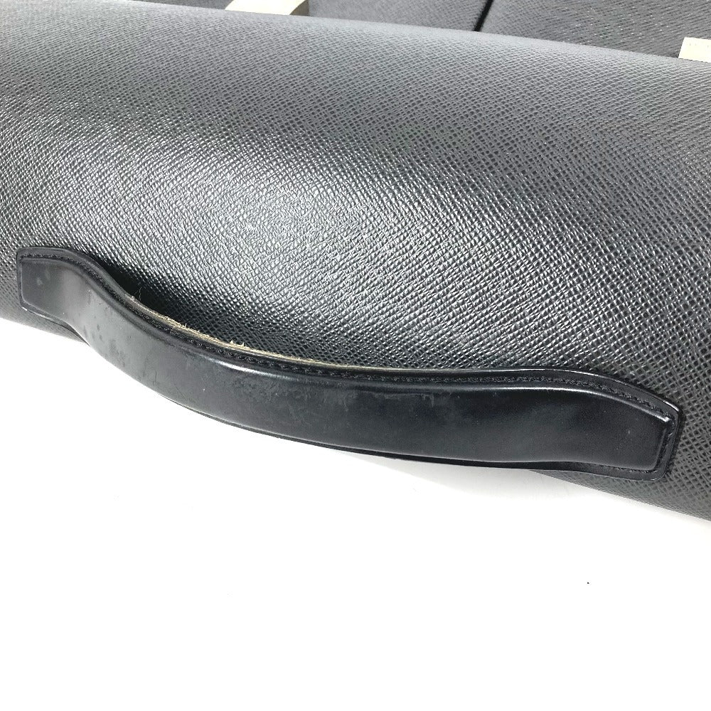 LOUIS VUITTON M30802 Taiga Serviete Kazan Serviete Kazan Handbag Bag Document Bag Briefcase Business Bag Taiga Leather Unisex Ardoise Black