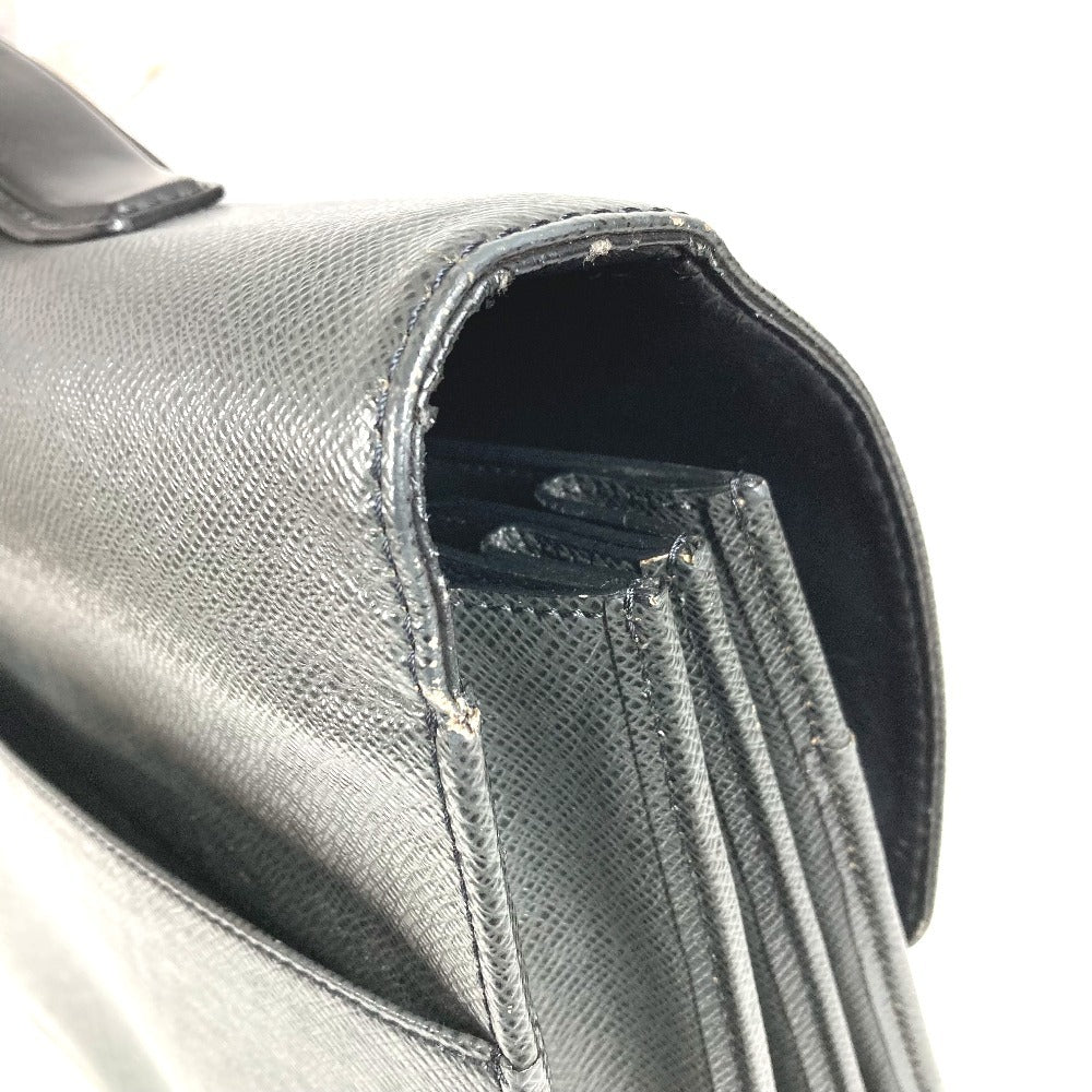 LOUIS VUITTON M30802 Taiga Serviete Kazan Serviete Kazan Handbag Bag Document Bag Briefcase Business Bag Taiga Leather Unisex Ardoise Black