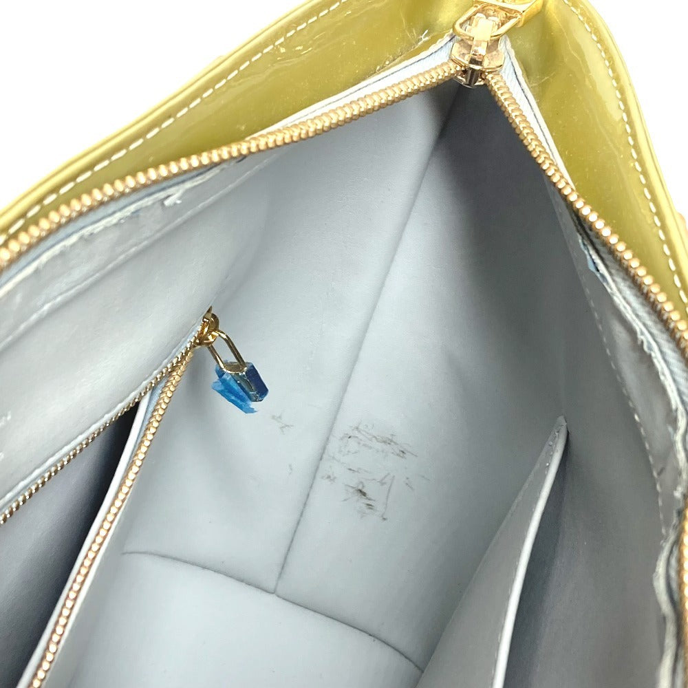 LOUIS VUITTON M91053 モノグラムヴェルニ ヒューストン カバン 肩掛け トートバック ショルダーバッグ モノグラムヴェルニキャンバス レディース グリ グレー系