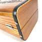 CHANEL Vintage CC Coco Mark Logo Vanity Bag Box Box Bag Handbag Wood Ladies Brown