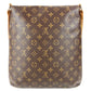 LOUIS VUITTON M51258 Monogram Musette Salsa Long Musette Salsa Bag Crossbody Flap Shoulder Bag Monogram Canvas Unisex Brown