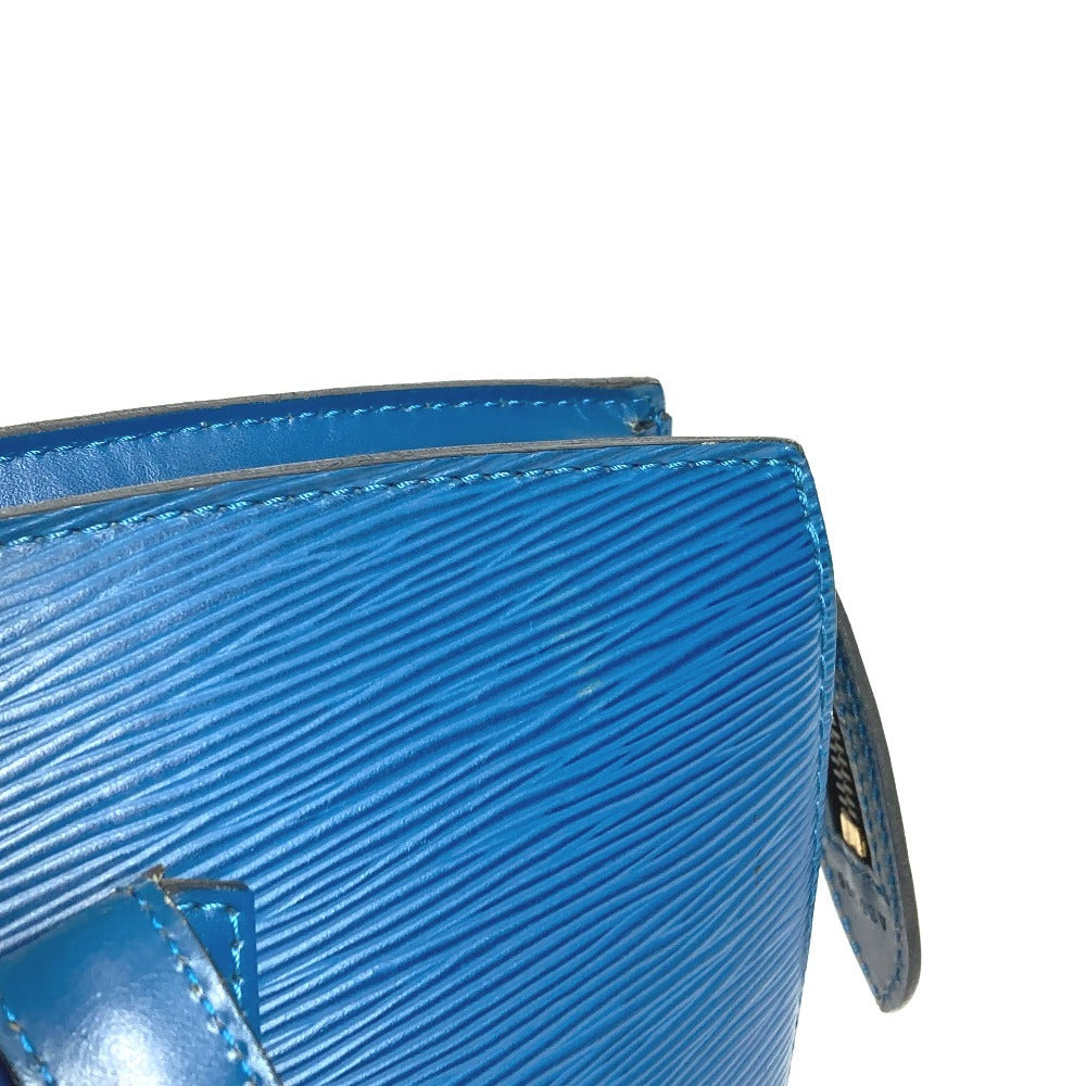 LOUIS VUITTON M52265 エピ サンジャックショッピング ショルダーバッグ カバン 肩掛け トートバッグ エピレザー ユニセックス トレドブルー ブルー