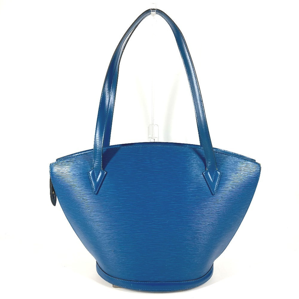 LOUIS VUITTON M52265 エピ サンジャックショッピング ショルダーバッグ カバン 肩掛け トートバッグ エピレザー ユニセックス トレドブルー ブルー