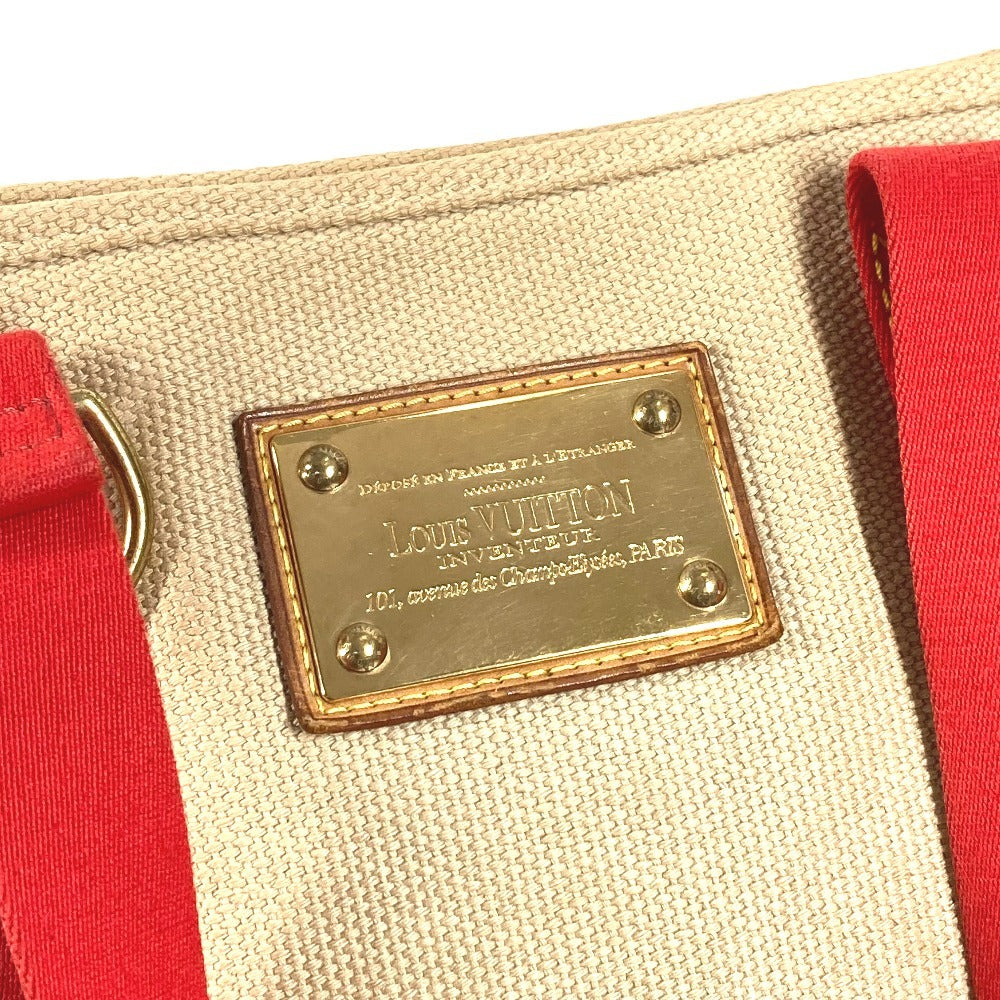 LOUIS VUITTON M40035 アンティグア カバMM カバ MM カバン トートバッグ 肩掛け ショルダーバッグ キャンバス/レザー ユニセックス ベージュ