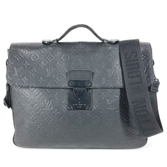 LOUIS VUITTON M20835 Monogram Taurillon S Lock Briefcase Bag Handbag Tote Bag Briefcase Document Bag 2-Way Bag Shoulder Bag Business Bag Taurillon Leather Unisex Black