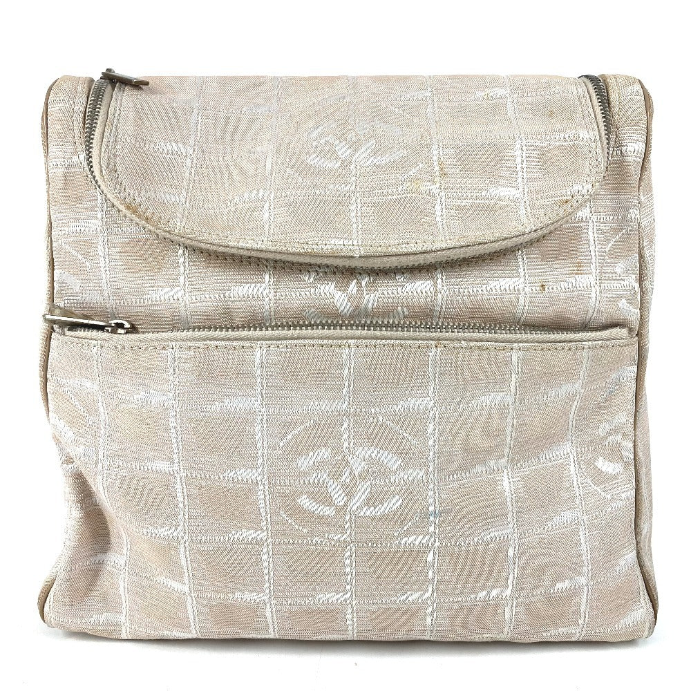 CHANEL A15958 ニュートラベルライン　 CC ココマーク ロゴ カバン バックパック リュックサック ナイロン/レザー レディース ベージュ