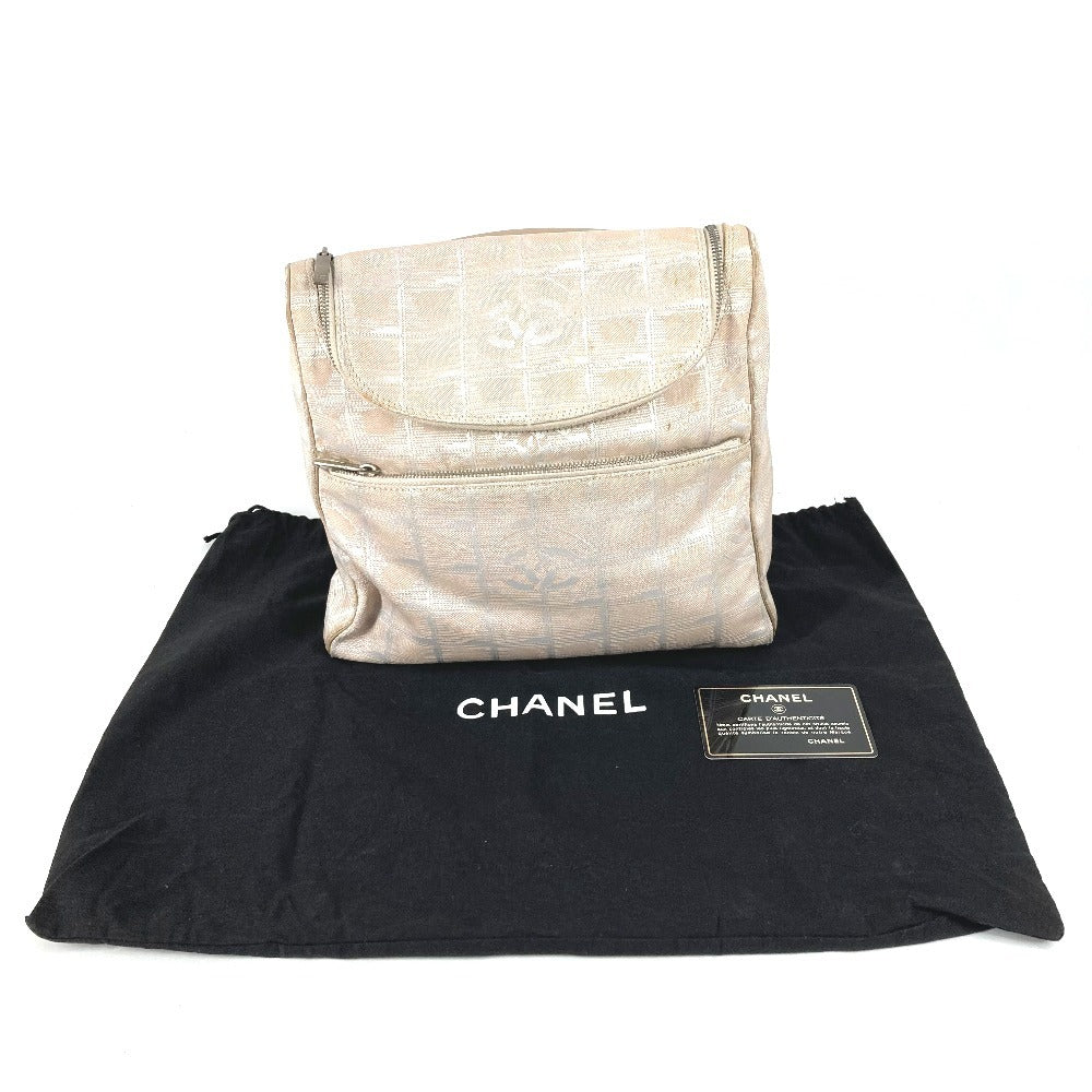 CHANEL A15958 ニュートラベルライン　 CC ココマーク ロゴ カバン バックパック リュックサック ナイロン/レザー レディース ベージュ