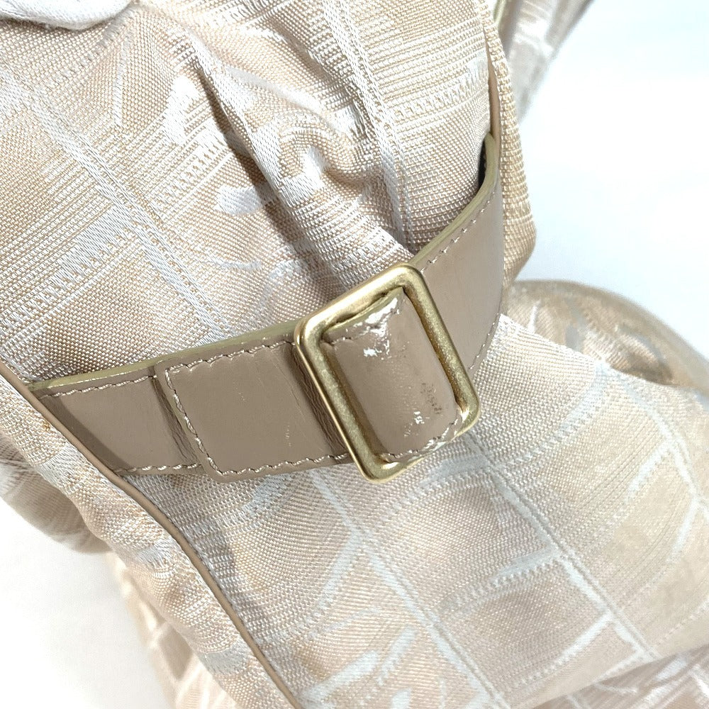CHANEL A15825 New Travel Line GM Tote Bag Shoulder Bag Nylon/Leather Unisex Beige