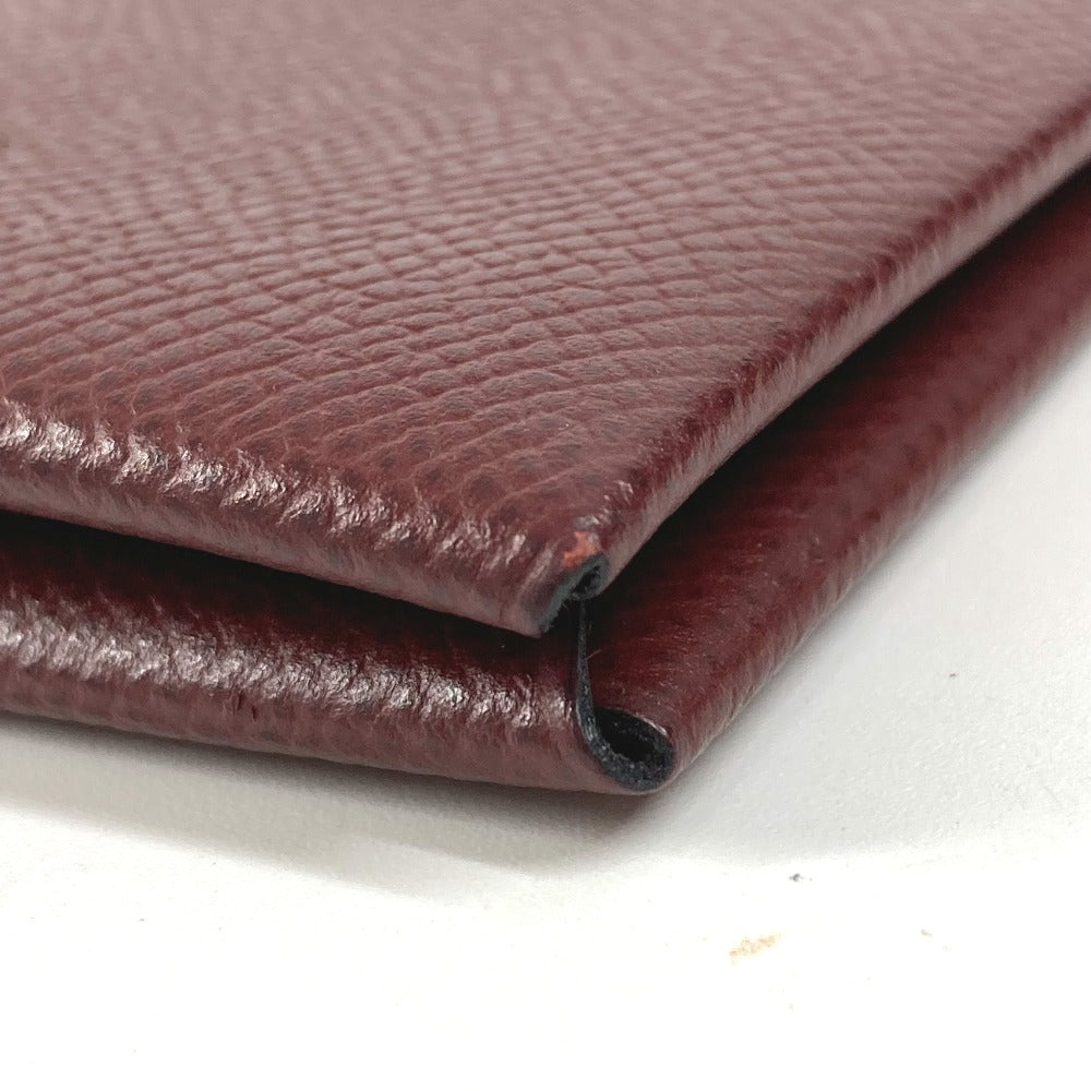 HERMES コインケース 小銭入れ 財布 カルヴィ 小物 二つ折り 名刺入れ パスケース カードケース エプソン ユニセックス ブラウン