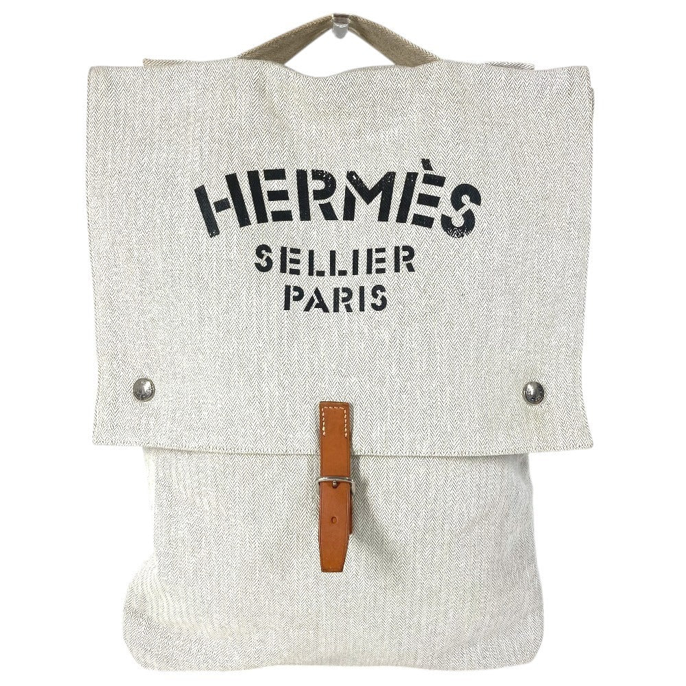 HERMES Aline Bag Bag Aline Bag Handbag Cotton Unisex White
