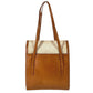 HERMES Vintage Flap Bag Shoulder Tote Bag Handbag Shoulder Bag Leather/Canvas Unisex Beige