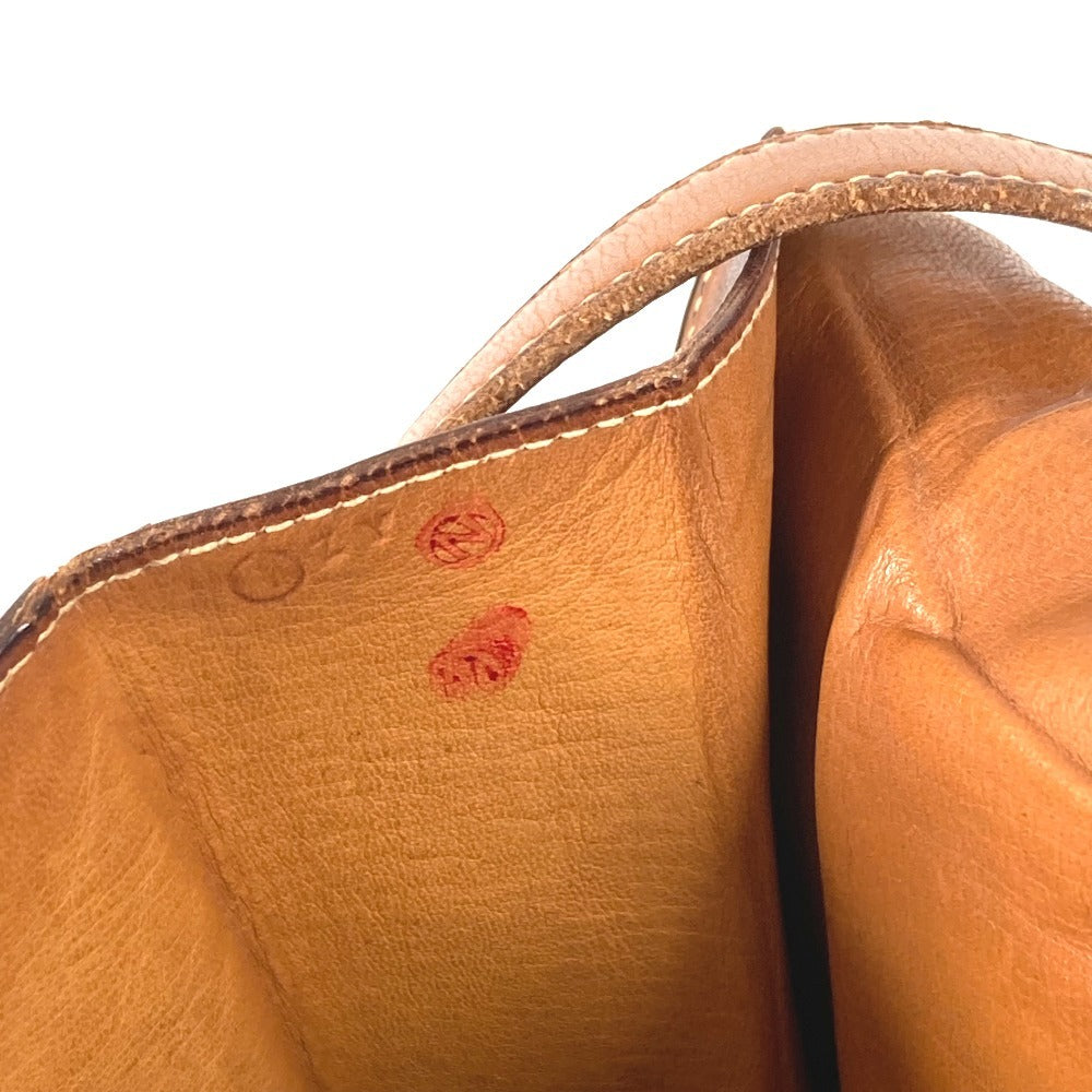 HERMES Vintage Flap Bag Shoulder Tote Bag Handbag Shoulder Bag Leather/Canvas Unisex Beige
