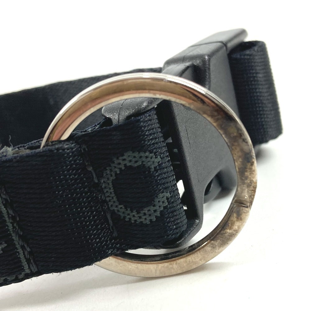 CHANEL Sports CC Coco Mark 03A Compass Accessory Keyring Bracelet Canvas Unisex Black