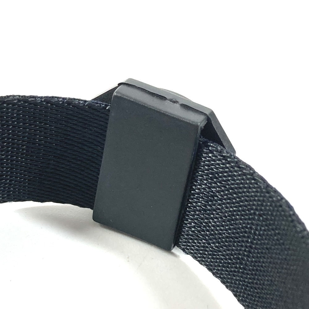 CHANEL Sports CC Coco Mark 03A Compass Accessory Keyring Bracelet Canvas Unisex Black