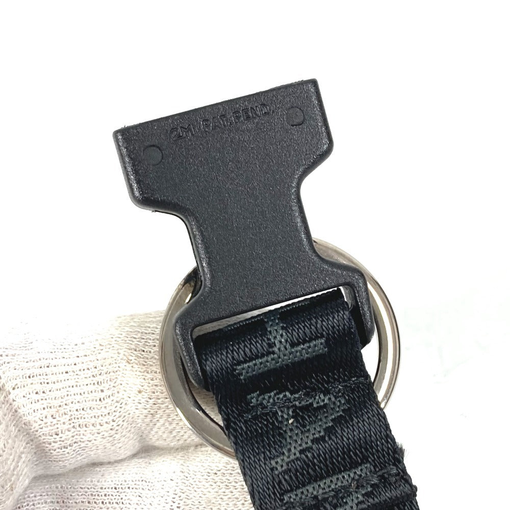 CHANEL Sports CC Coco Mark 03A Compass Accessory Keyring Bracelet Canvas Unisex Black