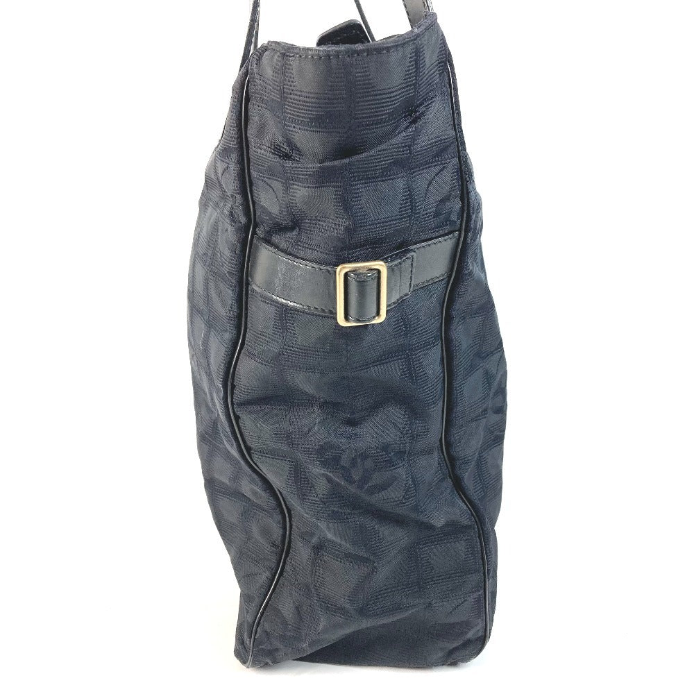 CHANEL A15825 New Travel Line GM Tote Bag Shoulder Bag Nylon/Leather Unisex Black