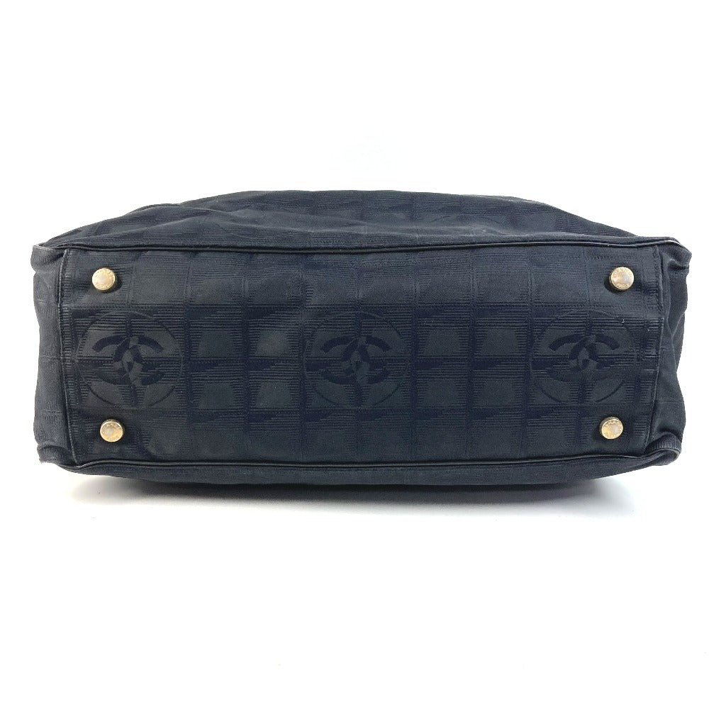 CHANEL A15825 New Travel Line GM Tote Bag Shoulder Bag Nylon/Leather Unisex Black