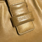 CHANEL Vintage Logo Bag Shoulder Tote Bag Handbag Shoulder Bag Leather Unisex Beige