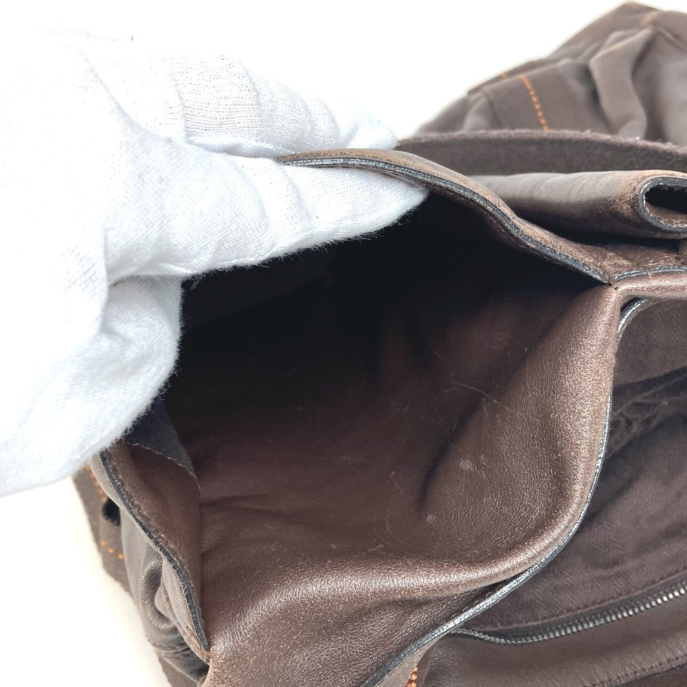 HERMES Vertical Handbag Caravane Vertical MM Crossbody Tote Bag 2WAY Bag Shoulder Bag Leather Unisex Brown