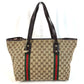 GUCCI 139260 Charm GG Logo Sherry Line Shoulder Tote Bag Handbag Shoulder Bag GG Canvas/Leather Unisex Beige