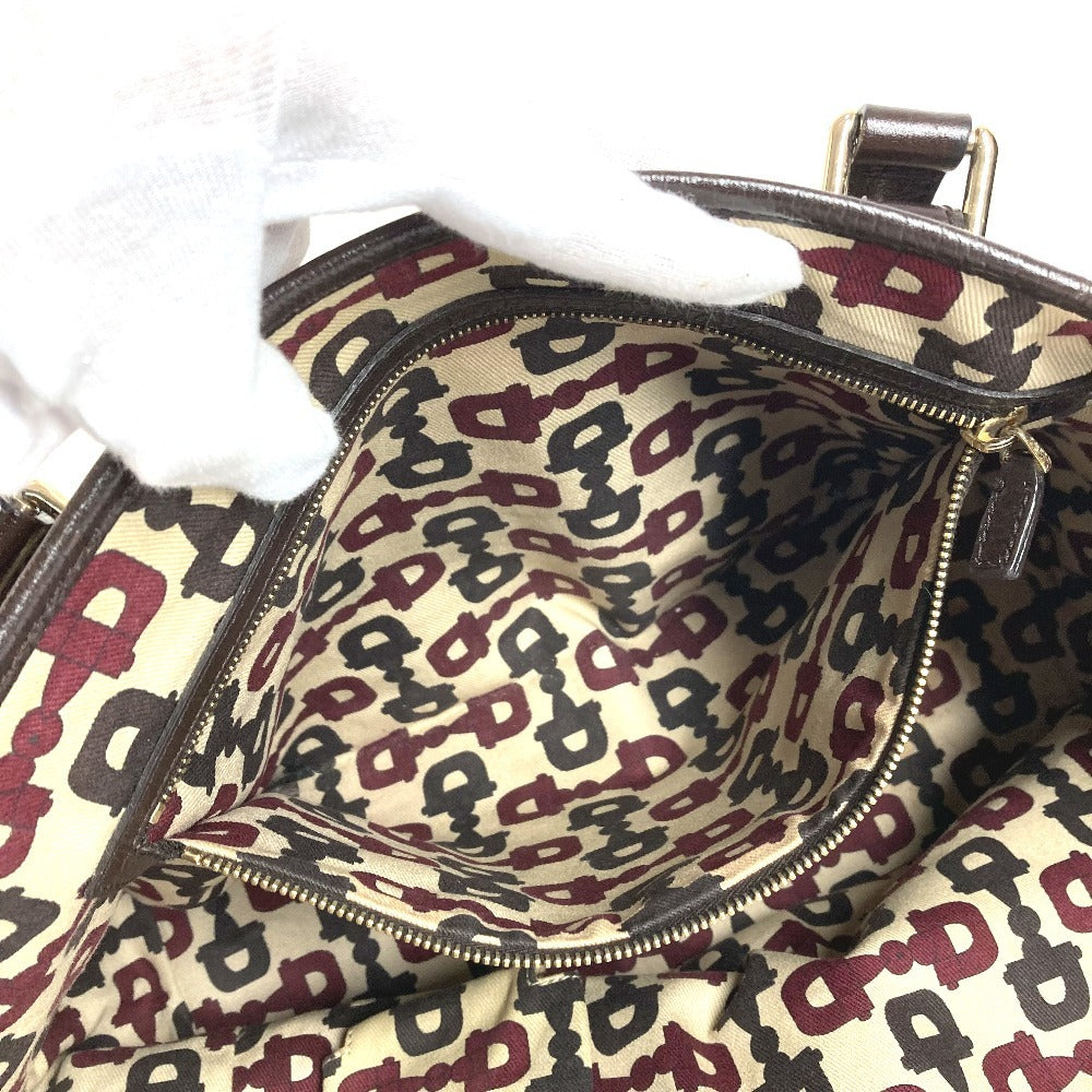 GUCCI 139260 Charm GG Logo Sherry Line Shoulder Tote Bag Handbag Shoulder Bag GG Canvas/Leather Unisex Beige