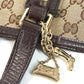 GUCCI 139260 Charm GG Logo Sherry Line Shoulder Tote Bag Handbag Shoulder Bag GG Canvas/Leather Unisex Beige