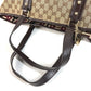 GUCCI 139260 Charm GG Logo Sherry Line Shoulder Tote Bag Handbag Shoulder Bag GG Canvas/Leather Unisex Beige