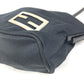 FENDI FF Logo Shoulder Bag Jersey Unisex Black