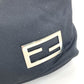 FENDI FF Logo Shoulder Bag Jersey Unisex Black