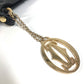 CARTIER Marcello Logo Crossbody Bag with Charm, Leather, Unisex, Black