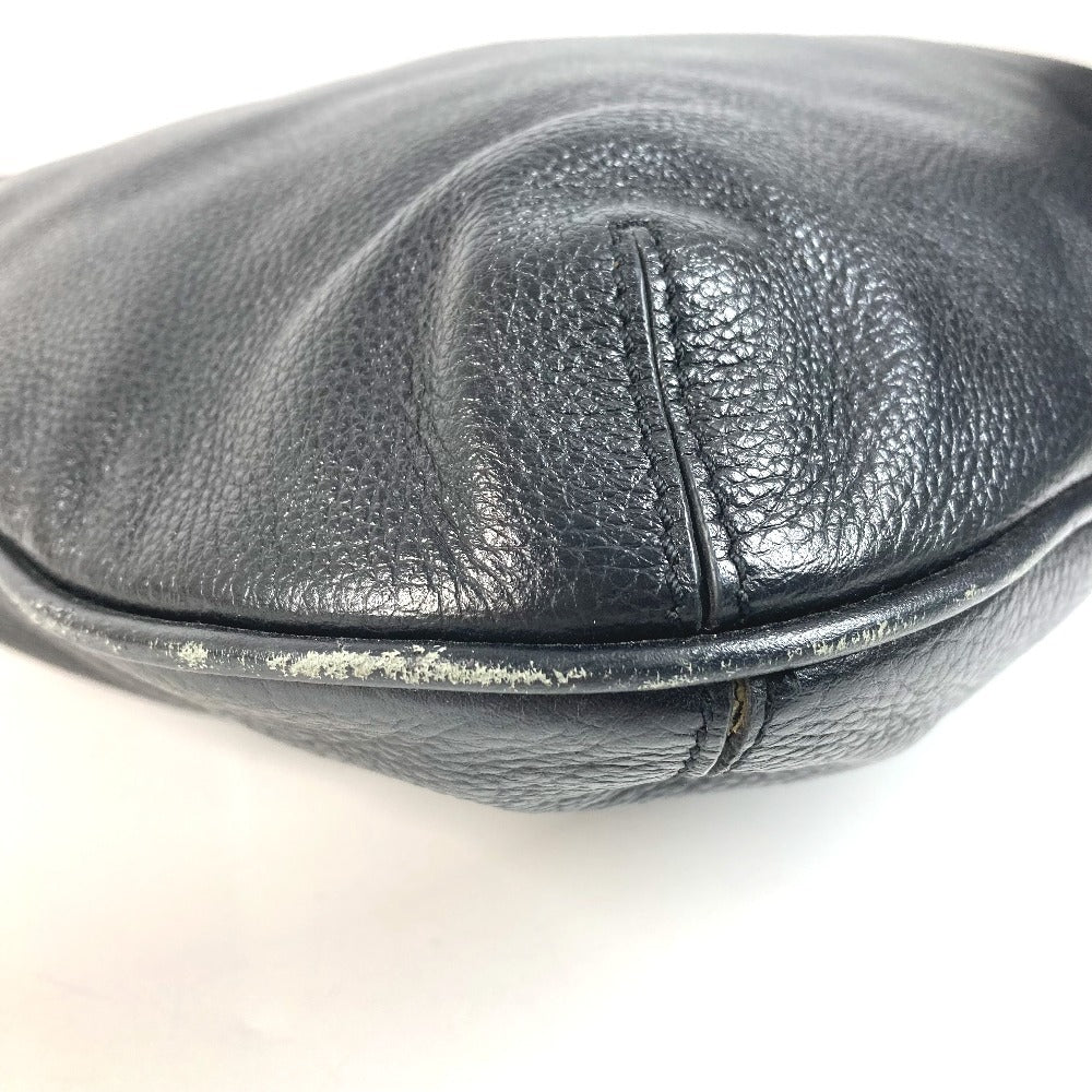 CARTIER Marcello Logo Crossbody Bag with Charm, Leather, Unisex, Black