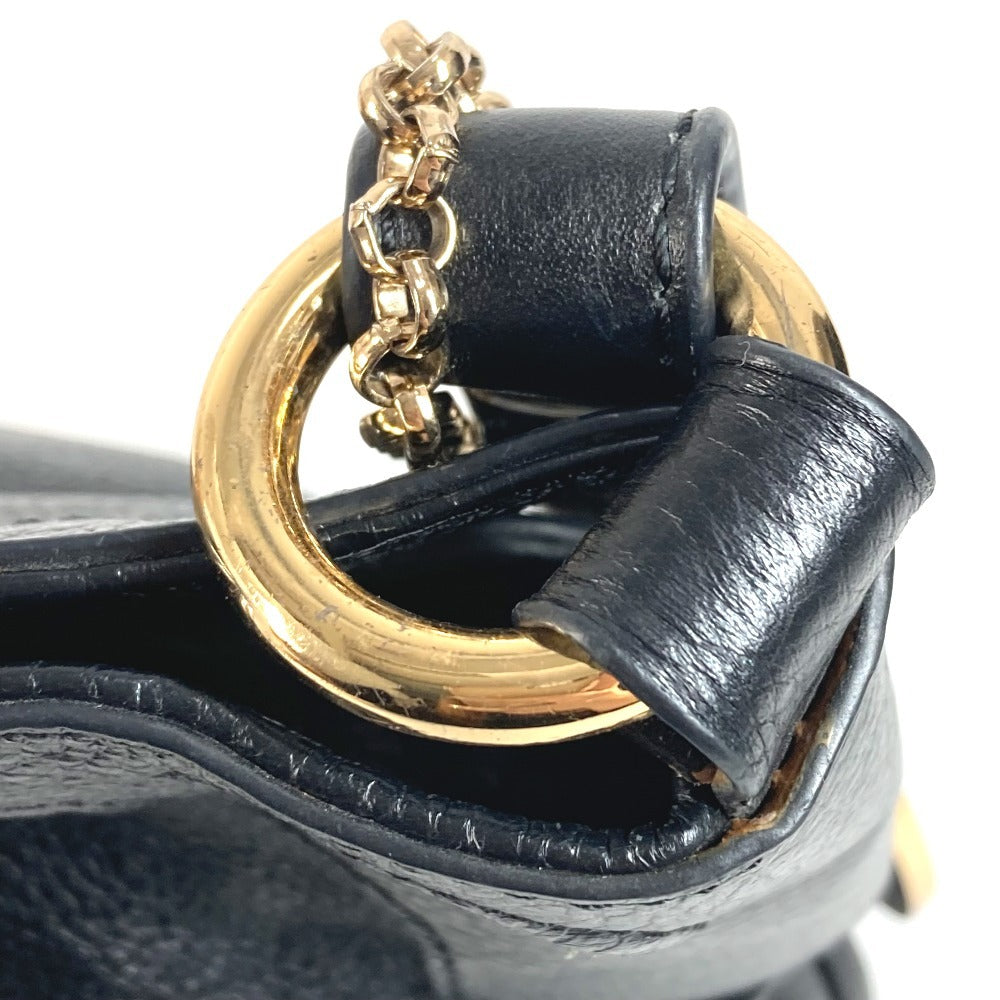 CARTIER Marcello Logo Crossbody Bag with Charm, Leather, Unisex, Black