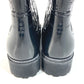 LOUIS VUITTON Monogram Long Boots Rain Boots Wellies Long Shoes Rain Shoes Rubber Women's Black