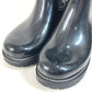 LOUIS VUITTON Monogram Long Boots Rain Boots Wellies Long Shoes Rain Shoes Rubber Women's Black