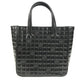 CHANEL Vintage Chocolate Bar Logo CC Coco Mark Bag Tote Bag Handbag Enamel Unisex Black