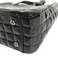 CHANEL Vintage Chocolate Bar Logo CC Coco Mark Bag Tote Bag Handbag Enamel Unisex Black