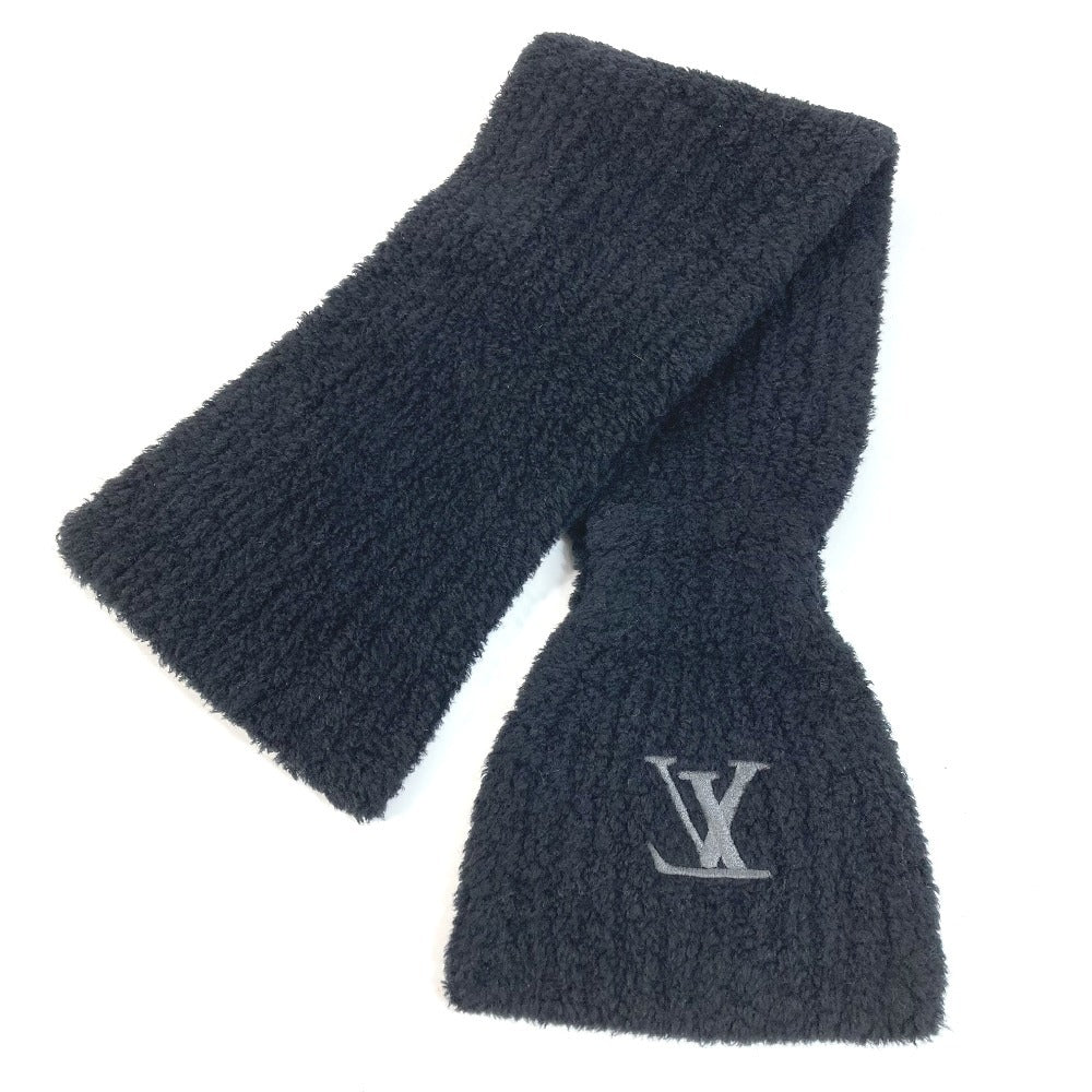 LOUIS VUITTON M90804 マフラー オンリー LV ミニ コンフィ ニット ティペット マフラー ウール ユニセックス ブラック